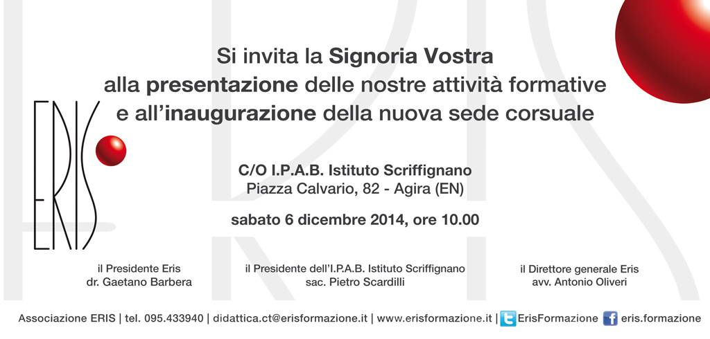 inaugurazione senza programma