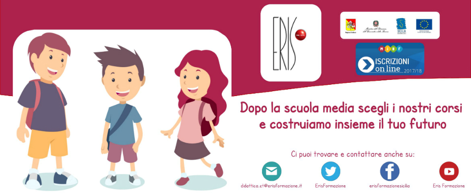 Istruzione e Formazione Professionale 2017-18: cresce l’offerta formativa dell’ERIS. Iscriviti subito!