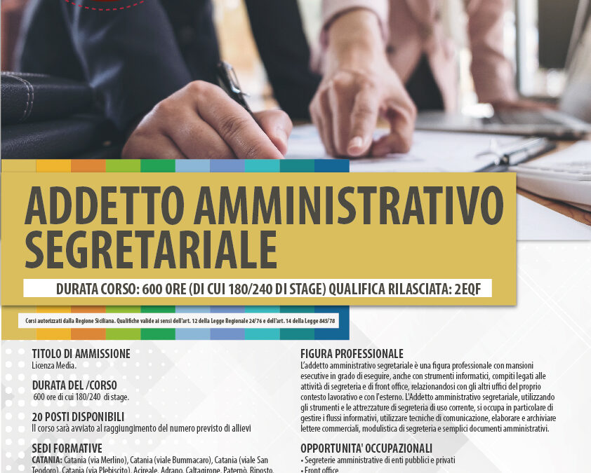 ADDETTO AMMINISTRATIVO SEGRETARIALE Tavola disegno 1