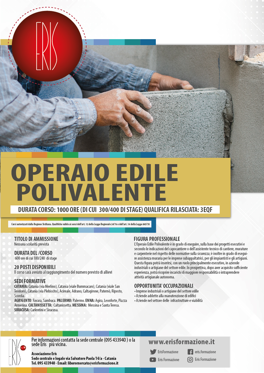 OPERAIO EDILE POLIVALENTE Tavola disegno 1