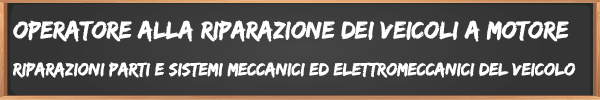 Operatore alla riparazione dei veicoli a motore | 1° anno 2019-20